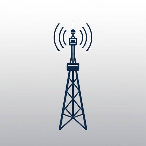 Live Streaming Icon: A broadcast tower with signal waves